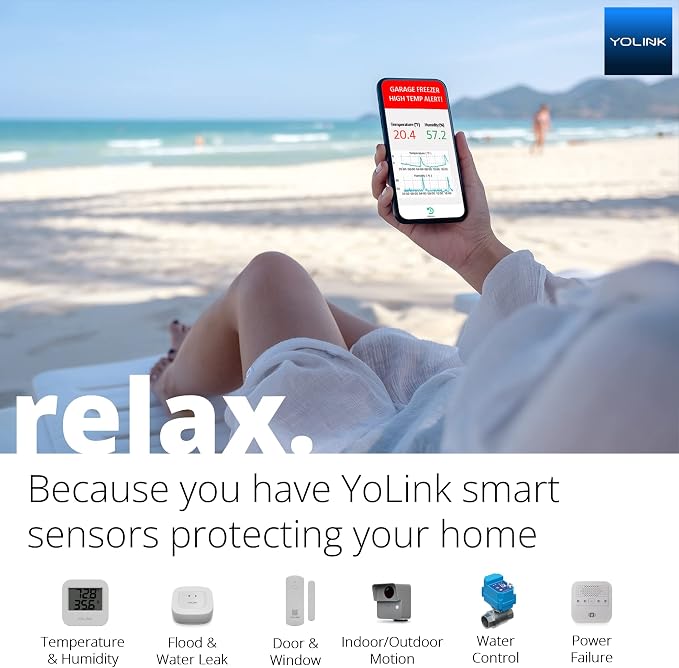 YoLink SpeakerHub - Smart Home Speaker Hub, Plays Tones/Alarms and Your Text-to-Speech Custom Messages, Voice Announcements, Audio Voice Alert, Spoken Alerts, LoRa-Powered ¼ Mile Range, WiFi Required