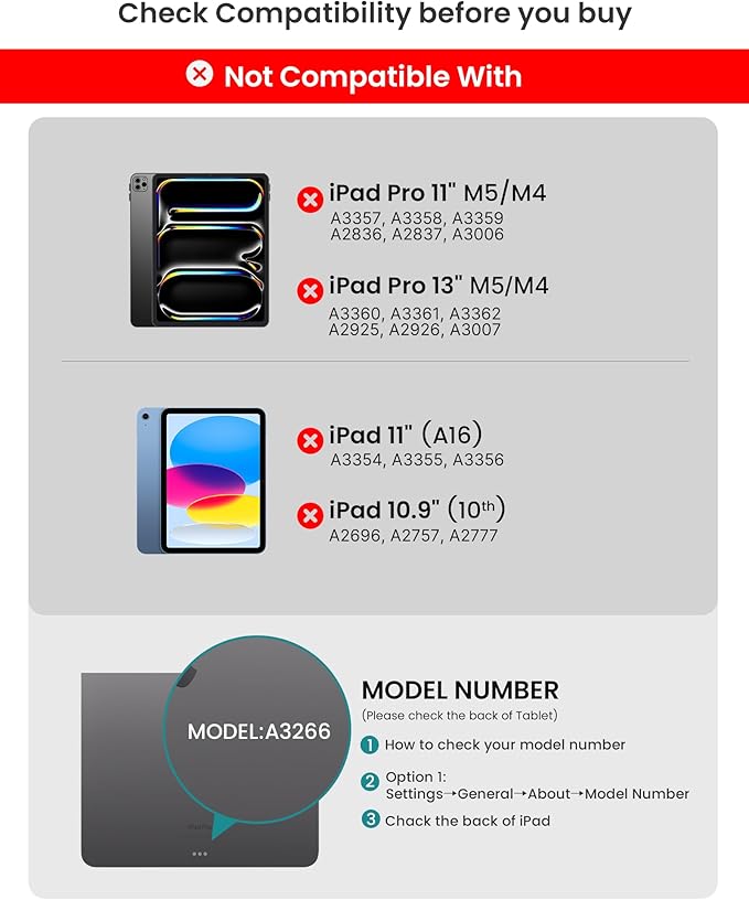 typecase Touch Keyboard Case for iPad Air 11-inch(M4/M3/M2, 2026/2025/2024) & iPad Pro 11(4th/3rd/2nd/1st Gen),Multi-Touch Trackpad,11-Color Backlight,360°Rotatable for iPad Air 5/4th Gen, Violet