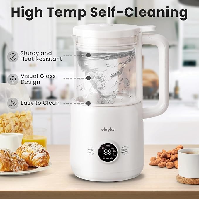olayks. Automatic Nut Milk Maker, 20 Oz Soy Milk Maker Machine for Homemade & Product Image Travel Steamer for Clothes, Fashion Portable Handheld Garment Steamer, 15S Heat Up