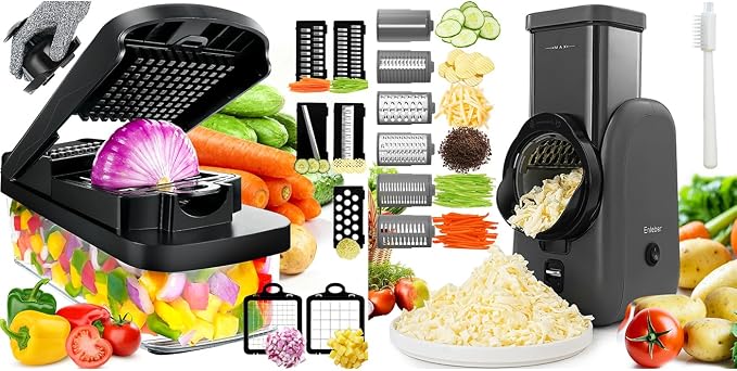 Electric Cheese Grater Rotary Slicer Vegetable Chopper