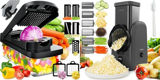 Electric Cheese Grater Rotary Slicer Vegetable Chopper