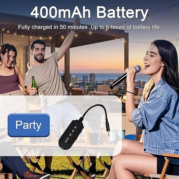 Portable Vocal Remover, AI Intelligent Real-Time Voice Elimination for Karaoke Machines,Bluetooth-Enabled Receiver Compatible with Any 3.5mm Speaker