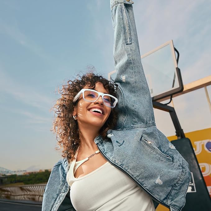OhO sunshine Bluetooth Audio Sunglasses, Lightweight Open Ear Sport Glasses, 10H Playtime,Water Resistant with Voice Control