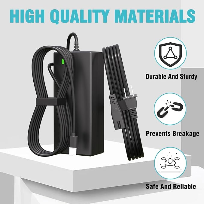 for 2402 Stair Lift Charger Compatible with Bruno Stair SRE-1540, SRE-1550, SRE-2000, SRE-2010 Elite, CRE-2110 Curved, CRE-2100, SRE-2750,OER-2402, BCR-24018 Power Supply Cord