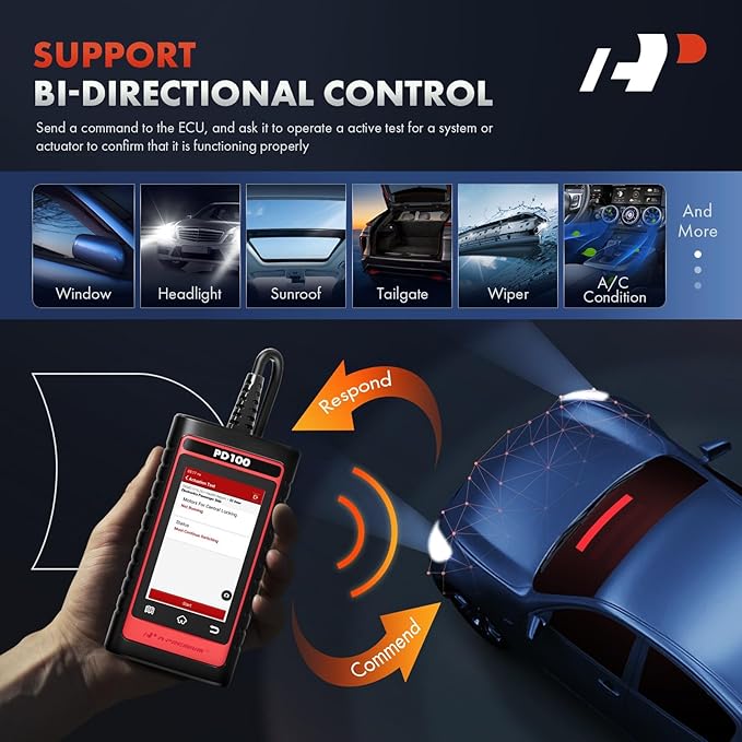 A-Premium 2025 PD100A for VW Audi Skoda Seat Full System OBD2 Scanner Diagnostic Tool, Bi-Directional Code Read Scan Tool, Full Reset (Engine/ABS/Oil/EPB/...), Battery Register, Live Data, AutoVIN