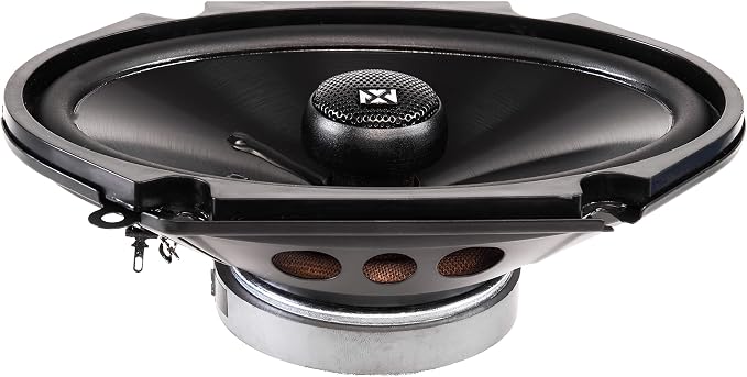 NVX® NSP68 6x8 Car Speakers, 540W Max, 180W RMS, 2-Way Coaxial w/Silk Dome Tweeters & Built-in X-Overs, Easy to Install in Cars/Trucks/Doors (Pair)