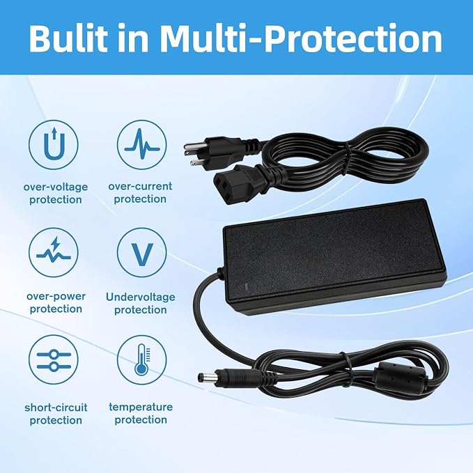 418190 Charger Power Cord Plug for NordicTrack Commercial S22i Bike | 36V AC/DC Adapter Compatible with Elliptical Studio Cycle NTEX02121 NTEX02422 NTEX02117 22 inch Bike Intai Model IN3603500