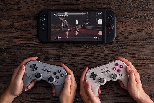 8BitDo Pro 3 Bluetooth Controller for Switch/Switch 2 – TMR Joysticks, Swappable ABXY Buttons, Pro Back Buttons, Charging Dock, Hall Effect Triggers, for Windows, Apple, SteamOS, Android - Purple