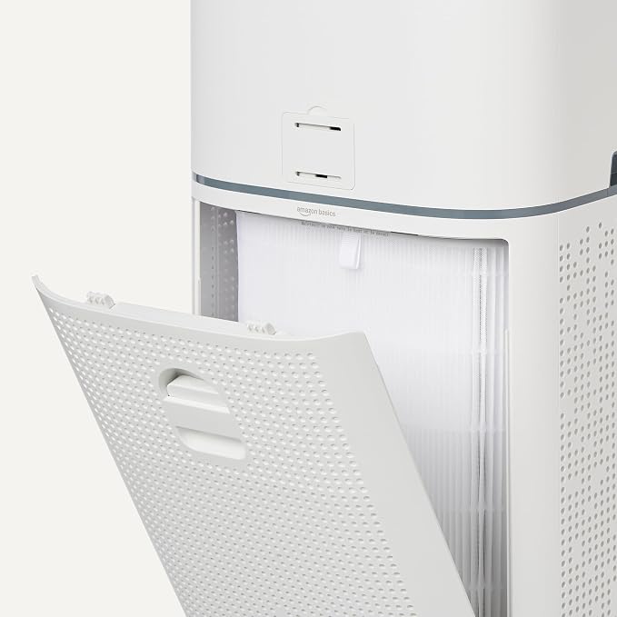 Amazon Basics Air Purifier for Home with Large Rooms, Covers Up to 2600 Sq ft, White
