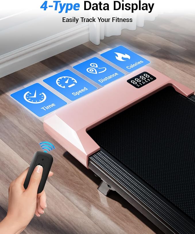 Superun Walking Pad with 6% Incline, Under Desk Treadmill for Home Office, 3 in 1 Portable Walking pad Treadmill with Remote Control, 2.5HP Quiet Mini Treadmills, 300 lbs Capacity