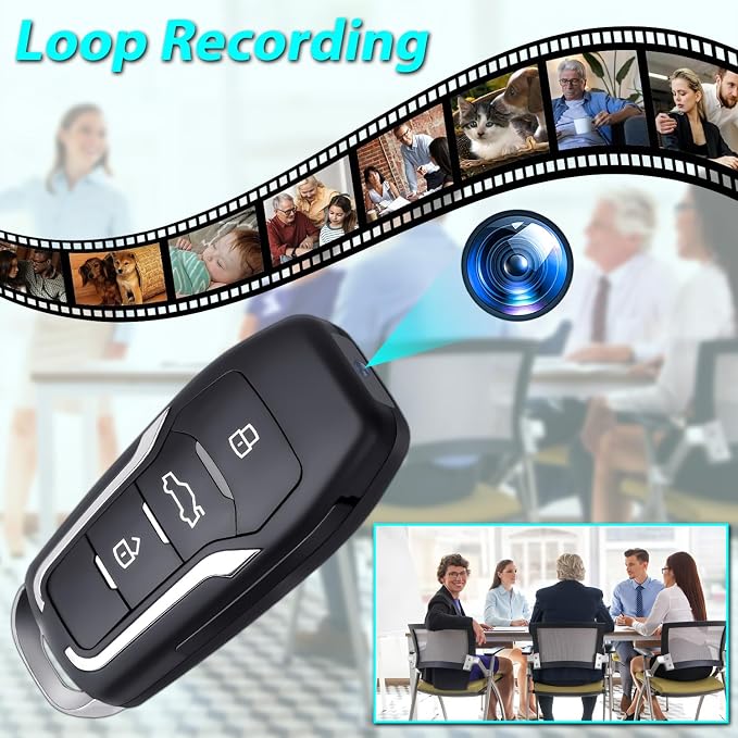 Mini Video Camera, 1080P Portable Surveillance Camera with Motion Detection Home Security Camera for Outdoor Home and Office (64, GB)