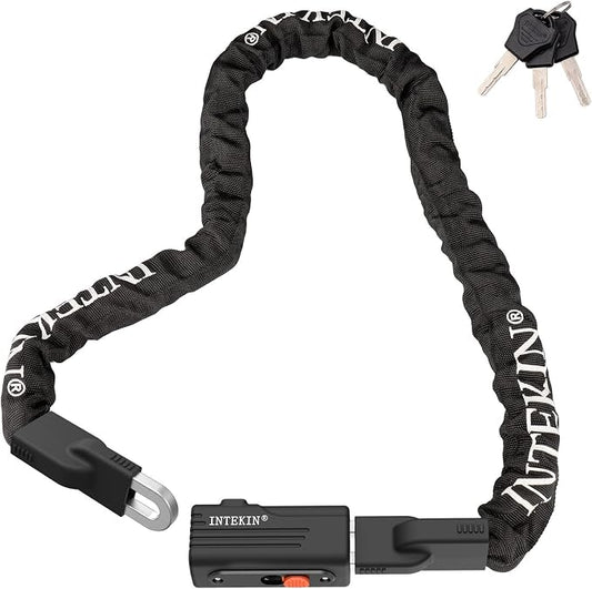Bike Chain Lock 3FT/4FT/5FT Heavy Duty Bike Lock Anti-Theft Bicycle Chain Lock 8mm/10mm Thicker Bicycle Lock Chain Bike Lock with 3 Keys for Bike, Motorcycle