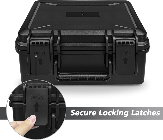 ICIMBI 11 Inch Foam Case with Customizable Foam for Test Instruments, Camera Accessories, Equipment, Electronics, and Tools & More – 11.4 x 9.8 x 5.7 Inches