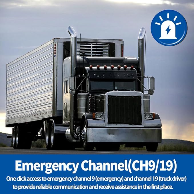 ABBREE CB Radio for Truckers Long Range AM FM Professional CB Radios,Compact Design,Instant Emergency Channel 9/19,Full 40 Channels,Handheld Mic,LCD Display,VOX (AR-M6)
