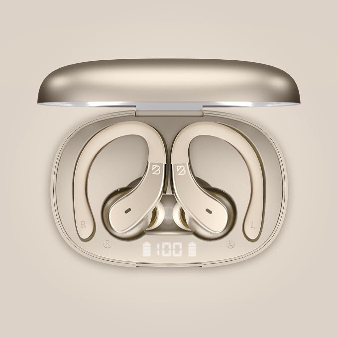 Back Bay Audio - Runner Wireless Earbuds for Running, Workout Wrap Around Earbuds Bluetooth Headphones for Sports, Around The Ear Wireless Bluetooth Running Headphones, Hook Over Earphones Earhooks