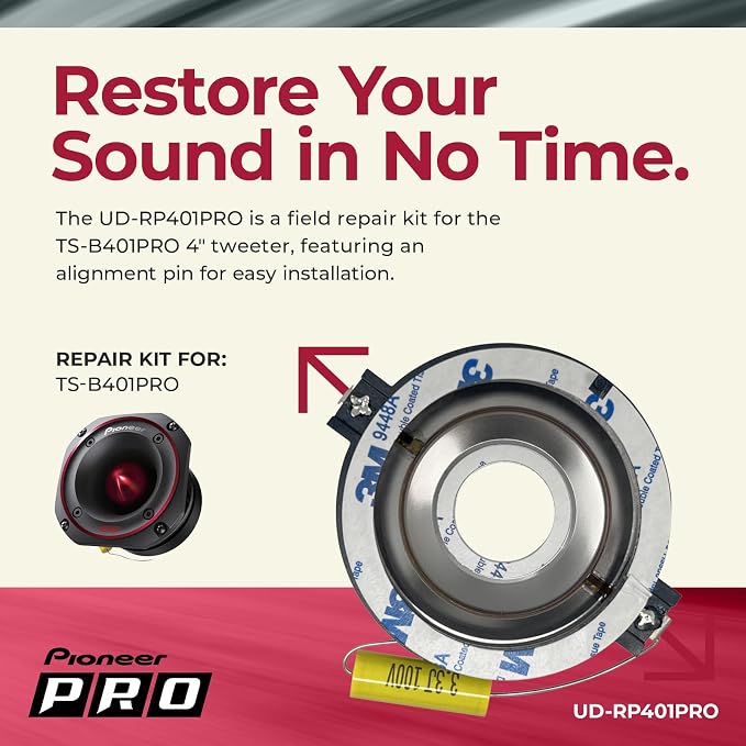 Pioneer UD-RP401PRO Repair Kit - Replacement Diaphragm for TS-B401PRO 4' P.R.O. Series Bullet Tweeter