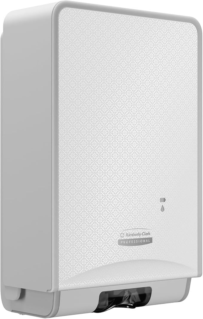 Kimberly-Clark Professional ICON Automatic Skin Care Dispenser (58714), with White Mosaic Design Faceplate, 11.5" x 7.5" x 3.98" (Qty 1)