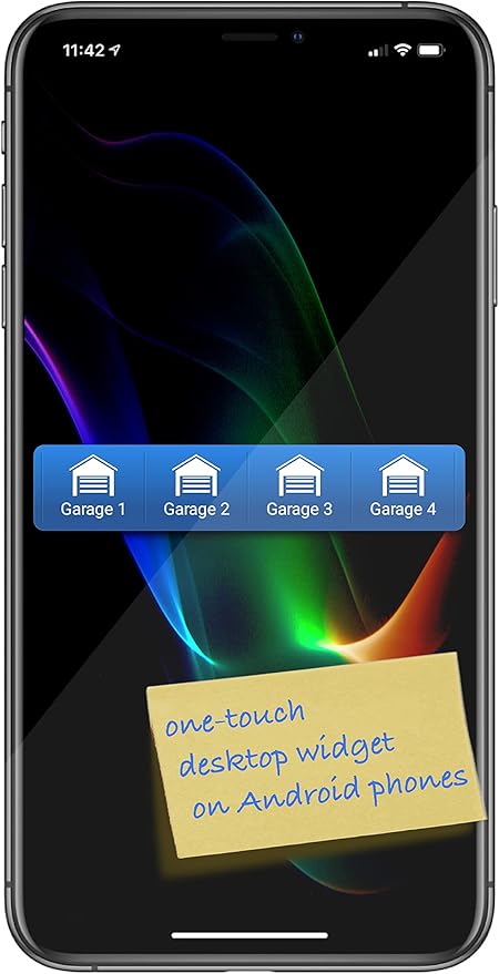 Open Your Garage with Your iPhones, Androids, or Apple Watch. Easy Setup. Secure. Bluetooth®4.0. Please Read Description Fully Before Ordering