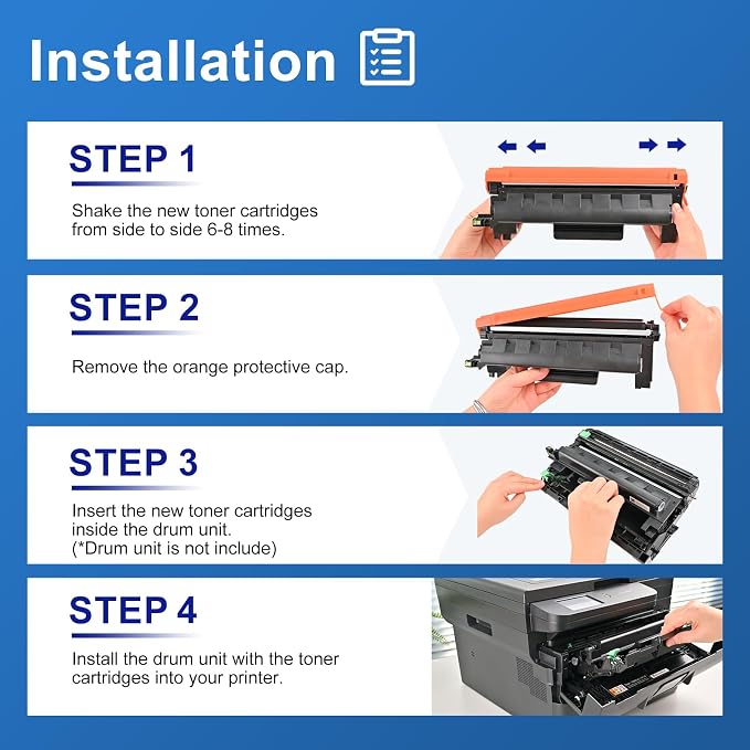 TN830XL TN830 XL/V/R Toner Compatible Replacement for Brother TN830XL TN-830 XL Black for HL-L2460DW DCP-L2640DW MFC-L2820DW L2820DWXL 2405W L2400D L2480DW Toner TN830 V/R,4P