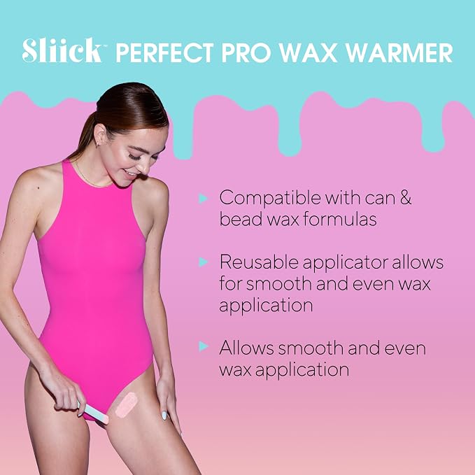 Sliick Professional Wax Warmer – At Home Waxing Kit for Women, At Home Wax Kit for Face & Body Hair Removal