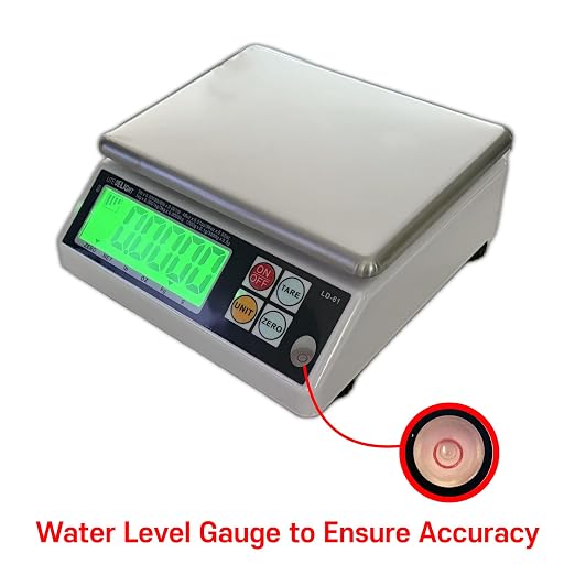 LiteDelight LD-61 Kitchen Scale, Lb/Oz/Kg/g Switchable, Stainless Steel Plate Food Scale, Large LCD Display with Backlight, 6 lb Capacity, 0.001 lb Readability