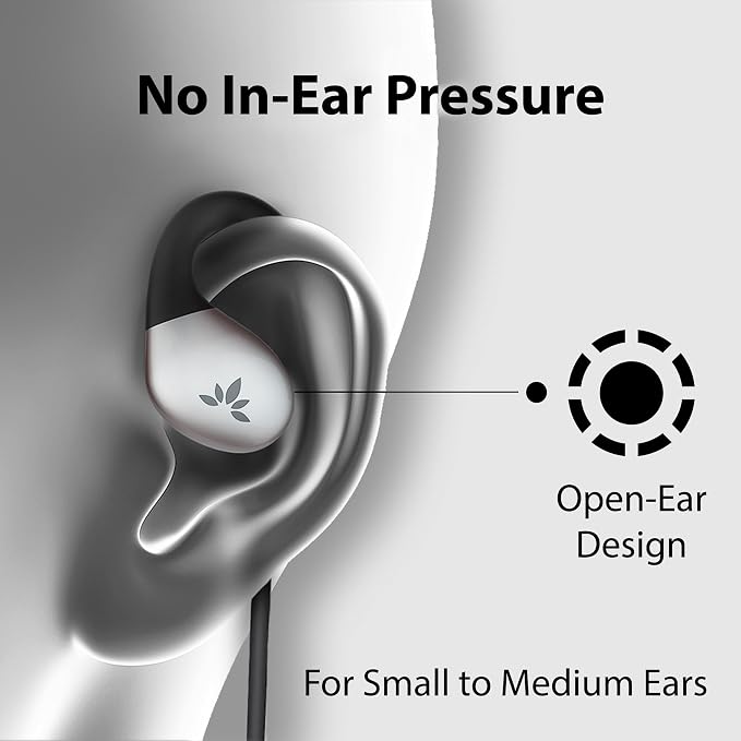 Avantree Resolve – USB-C Wired Open-Ear Earbuds w/Mic & Over-Ear Hook | Small-Medium Size, Compatible with iPhone 15/16/17, Google & Android Type C Phones, Ideal for Office, Outdoor & Home