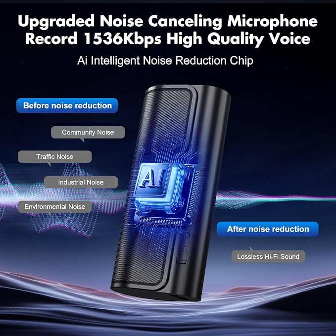 128GB Magnetic Voice Activated Recorder,5000mAh Long Lasting Battery for 35 Days Continuous Recording,360° Omni-Directional Mic,Discreet No-Light Digital Voice Recorder & Audio Recording Device