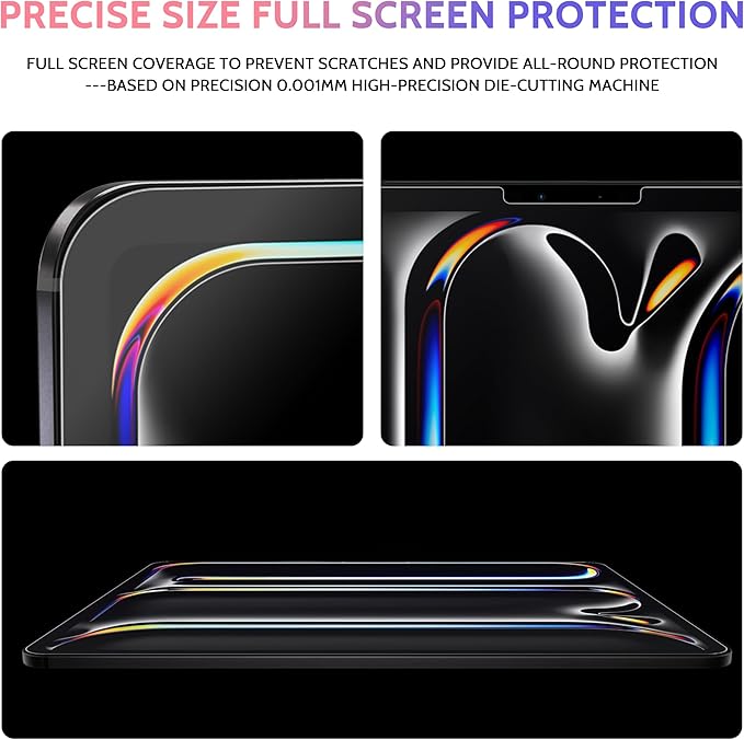Peslv 2 Pack Like Paper Screen Protector for iPad Air 11 Inch (2024-2026, M2 M3 M4), Matte Anti Glare PET Film/Blue Light Filter Eye Protection Cover/Drawing & Writing Feel Like on Paper