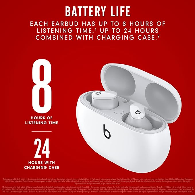 Beats Studio Buds with AppleCare+ for Headphones (2 Years) - White