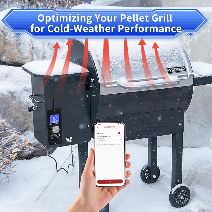 WiFi Replacement PID Controller for Camp Chef Gen 2 Pellet Grills - Compatible with PG24-82, SG24, XT24, DLX, Woodwind Classic - App Control, Dual Meat Probes & Adjustable Smoke Setting