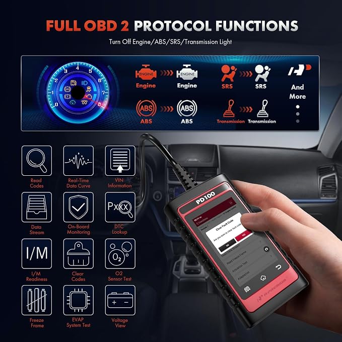A-Premium 2025 PD100B for BMW/Mini Full System OBD2 Scanner Diagnostic Tool, Bi-Directional Code Read Scan Tool, Full Reset (BMS/ABS/Oil/SAS/EPB), Battery Registration Tool, Live Data, Android 6.0