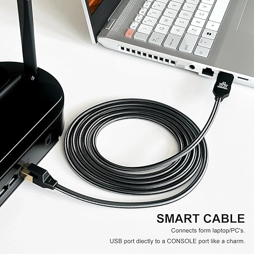 USB to Ethernet Cable 3Ft,USB 3.0 Male to RJ45 Serial Adapter Directly Connected, Compatible with Laptop, PC, MacBook, Switch, Windows, macOS, Linux(3Ft/1M)