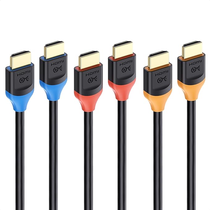Cable Matters [Ultra High Speed HDMI Certified] 3-Pack 48Gbps 8K HDMI Cable 3.3 ft / 1m with 8K@60Hz, 4K@240Hz and HDR Support for PS5, Xbox Series X/S, RTX3080/3090, RX 6800/6900, Apple TV, and More