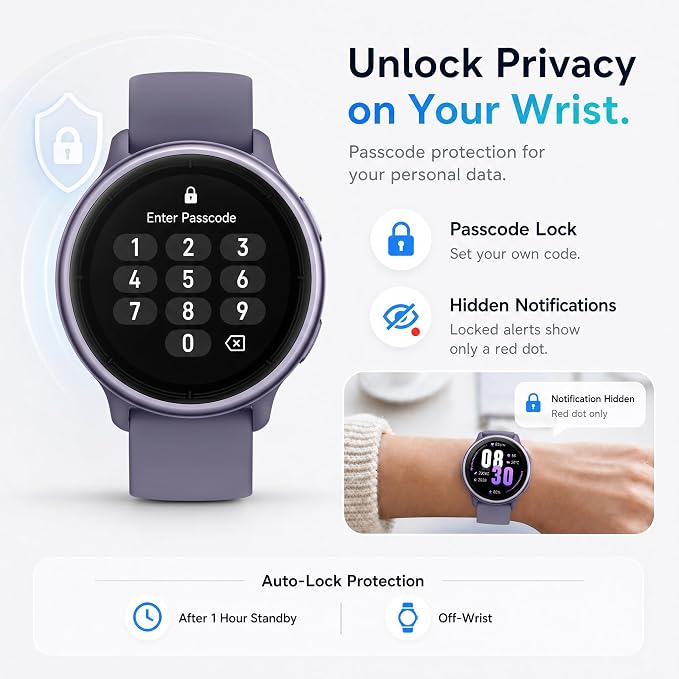Smart Watch for Women (Answer/Make Call), 1.65" HD Fitness Tracker with Heart Rate/SpO2/Sleep Monitor, Pedometer, 110+ Sports Modes, 3ATM Waterproof, 7-Day Battery, for iOS Android
