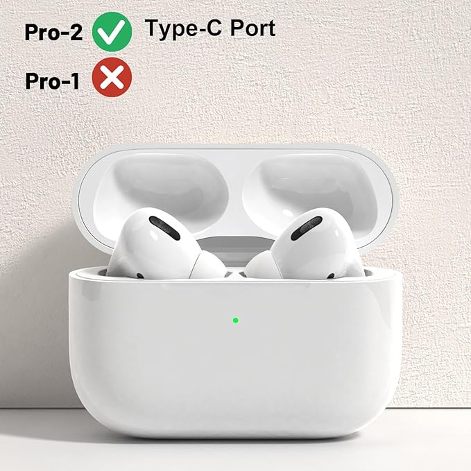 OEM A3047, A3048, A3049 Single Right Side Earbud Replacement for Pro2nd, Compatible with Original Pro 2 A2968 Charging Case with Type-C Port, Ear Cushion