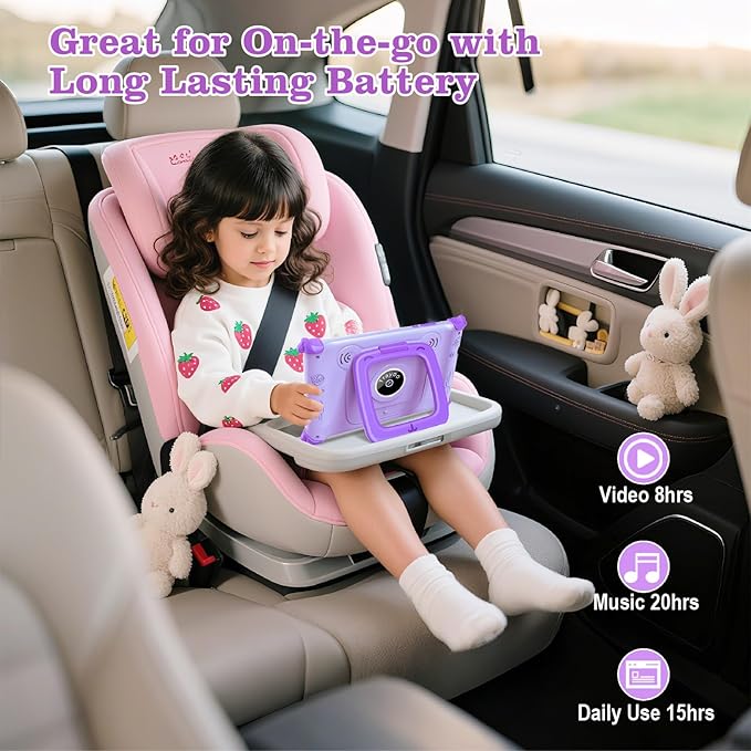 Trayoo Kids Tablet, 7IN Toddler Tablet for Kids with 32GB ROM, Shockproof Case, Education Apps Pre-Installed, Parental Control, WiFi, Netflix, YouTube