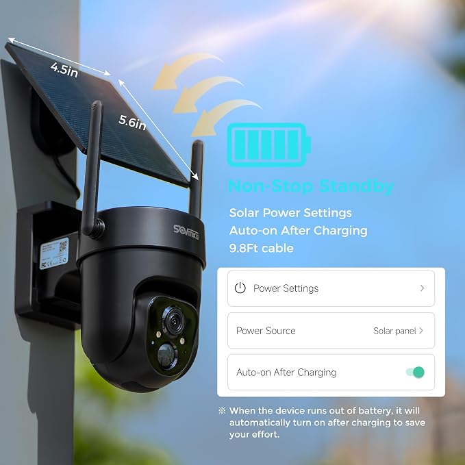 Vicohome 2QB 2K AI Solar Security Camera Wireless Outdoor, Battery Powered Cam, Two Way Audio, Motion Detection, Color Night Vision, Easy to Setup, Audible Flashlight Siren, 180 Days Care Plan