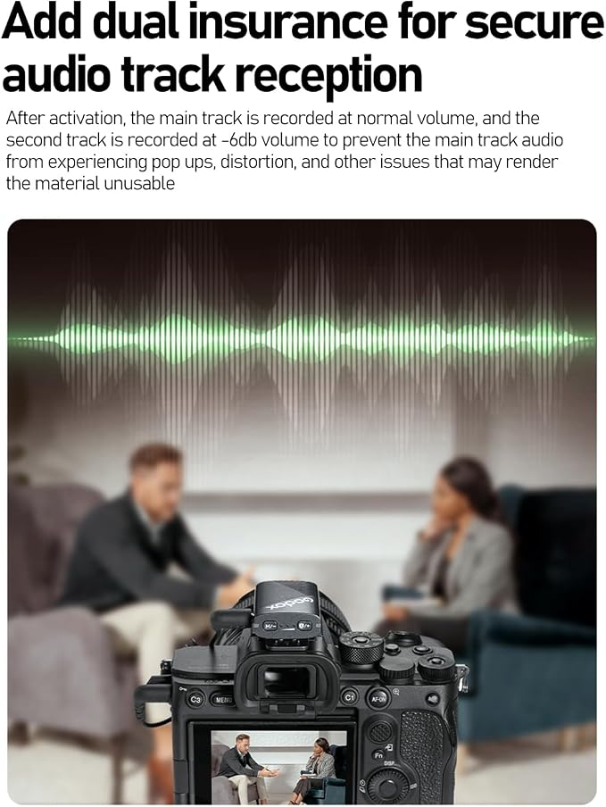 GODOX Cube-C Combo Kit2 Wireless Lavalier Microphone for iPhone/Android/Camera/PC/with USB-C Plug,48kHz/24bit,1000ft Range,Noise Cancellation,40H Battery Life,for Vlogging, Tiktok,Streaming (Cube-C)