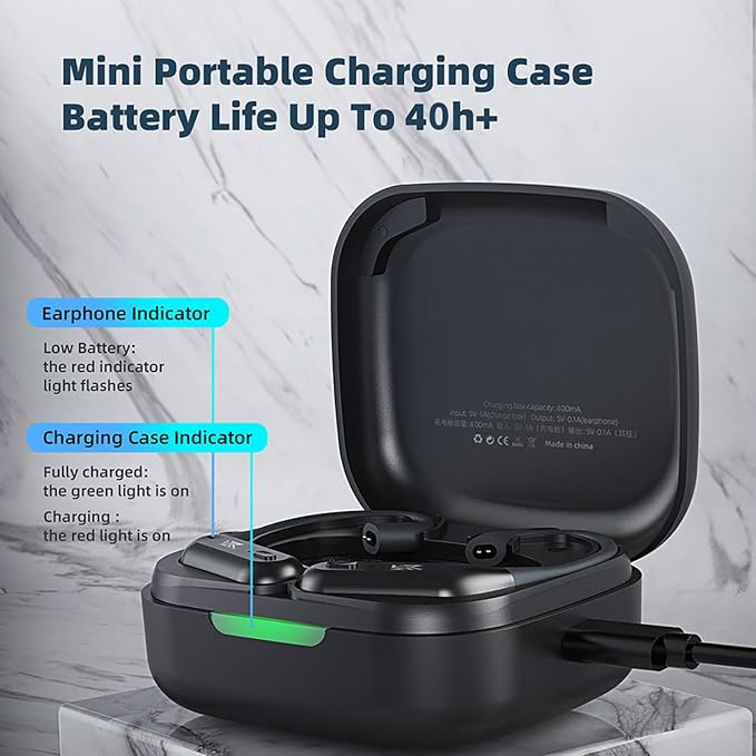 CCA KZ AZ09 PRO Bluetooth 5.2 Module IEM Bluetooth Adapter Waterproof Ear Hook Extra Long Battery Life Cable for KZ ZS10 PRO/ZSN Pro X/ZSN PRO/ZEX PRO/AS16 PRO/Zax/DQ6 Polaris/C12/CRA PRO(C pin)