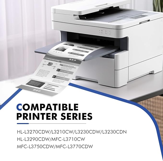 TN227BK TN-227BK TN227 Black MFC-L3770CDW Toner Cartridge Replacement for Brother TN227 TN227BK TN-223BK TN223BK for MFC-L3770CDW HL-L3290CDW HL-L3230CDW MFC-L3750CDW L3710CW L3210CW Printer (2 Pack)