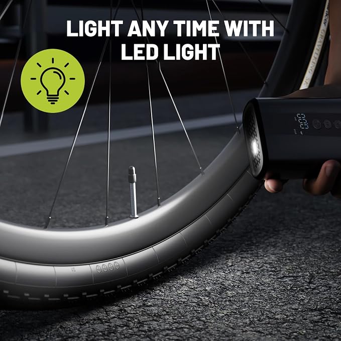 Bike Pump with Gauge,High Pressure,Floor Bicycle Pump Compatible with Presta and Schrader Valve