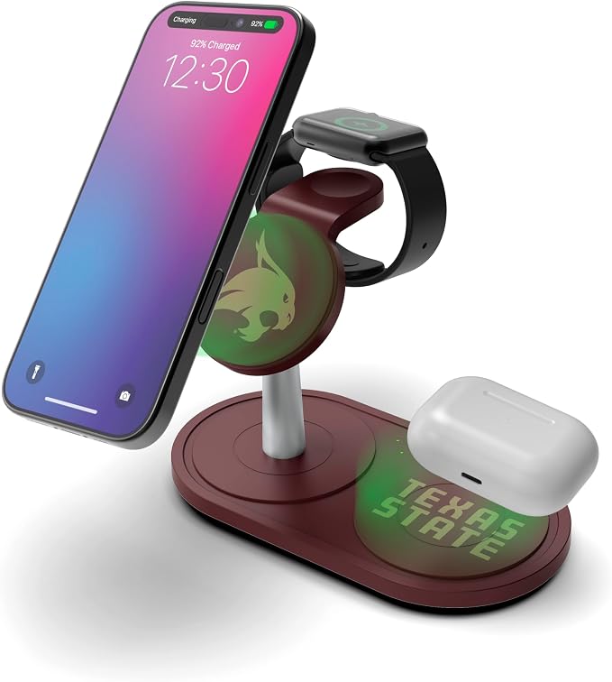 SOAR Collegiate 3-in-1 Wireless Charging Station