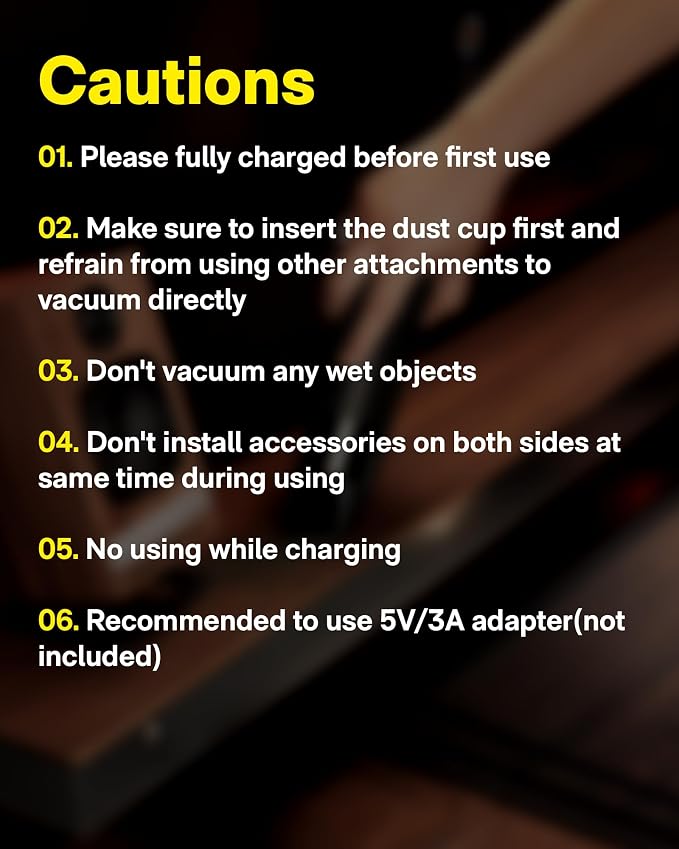 HOTO Handheld Vacuum Cleaner Cordless, Mini Vacuum Cleaner with 15000Pa Suction Power, Compressed Electric Air Duster Air Blower for Desk, PC Setup, Keyboard, Coffee Station Grounds