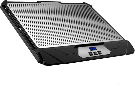KLIM Swift Laptop Cooler High Performance in Aluminium for PC and Mac Cooling Pad Support - New Version - Black
