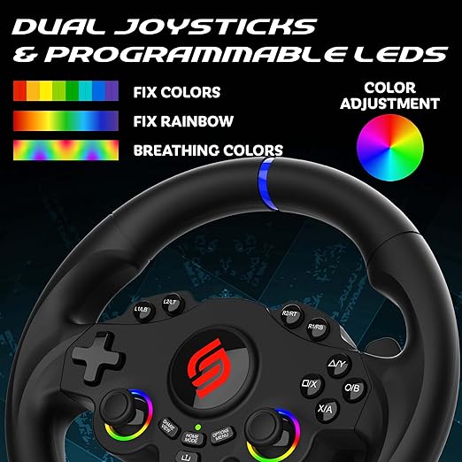 SUBSONIC - Superdrive 220RS-5 Racing Wheel for Playstation PS5 and PC - Black