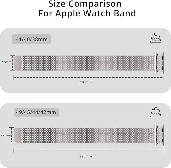 LULULOOK Milanese Mesh Loop Compatible with Apple Watch Band 49/46/45/44/42/41/40/38mm for Men Women, Stainless Steel Magnetic Buckle Strap for iWatch Ultra 3/2 Ultra Series 11 10 9 8 7 6 SE 5 4 3