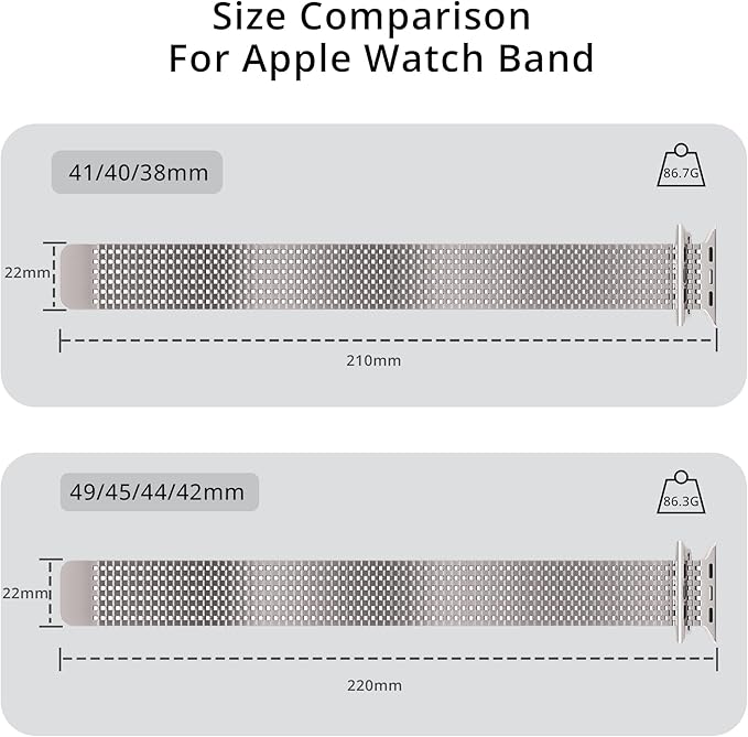 LULULOOK Milanese Mesh Loop Compatible with Apple Watch Band 49/46/45/44/42/41/40/38mm for Men Women, Stainless Steel Magnetic Buckle Strap for iWatch Ultra 3/2 Ultra Series 11 10 9 8 7 6 SE 5 4 3