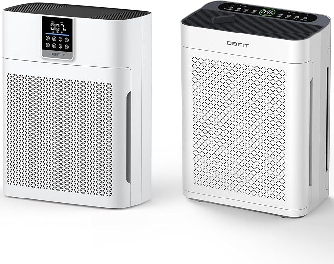 Air Purifiers for AP300+AP2410 Home Large Room, HEPA Double-Sided Air Purifier with Washable Filter, PM 2.5 Display Air Quality Sensor, Air Cleaner for Bedroom