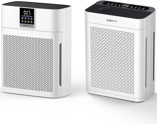 Air Purifiers for AP300+AP2410 Home Large Room, HEPA Double-Sided Air Purifier with Washable Filter, PM 2.5 Display Air Quality Sensor, Air Cleaner for Bedroom