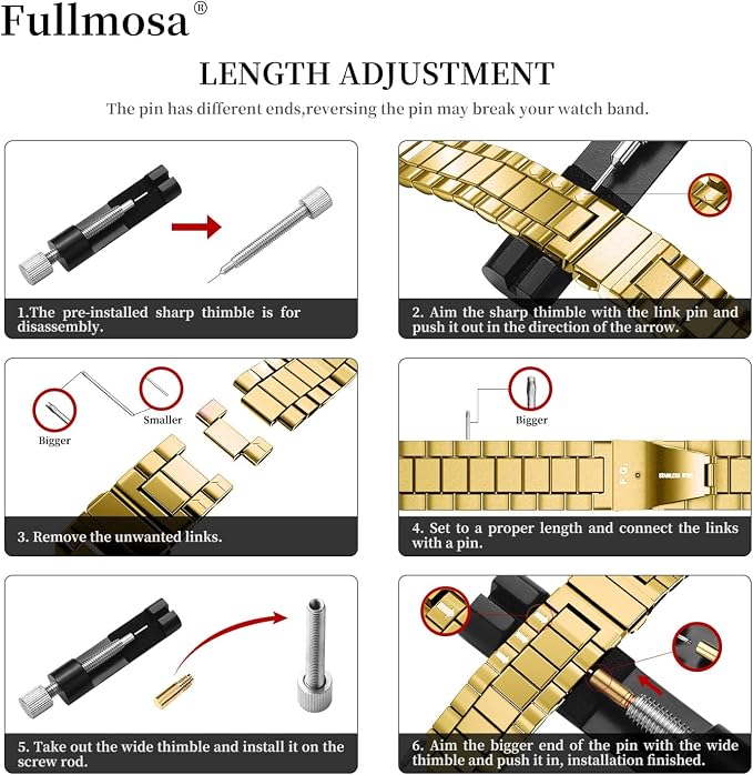 Fullmosa Metal Band Compatible with Apple Watch Bands Ultra3 2 1 49mm, Stainless Steel Strap iWatch Band with Case for Apple Watch, Golden